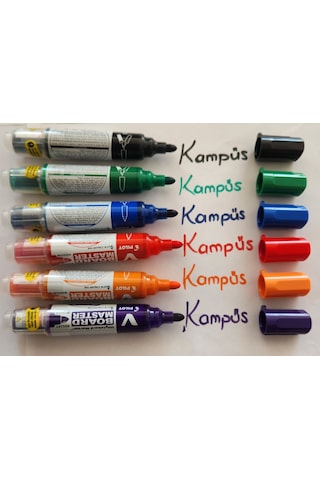 Pilot V Board Master Beyaz Tahta Kalemi 6'lı Set