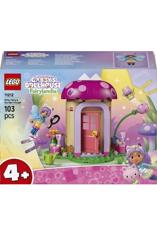 LEGO® Gabby’s Dollhouse Peri Kedi’nin Bahçe Evi 11212 - 4 Yaş ve Üzeri için Aksesuarlar İçeren Oyuncak Yapım Seti (103 Parça)