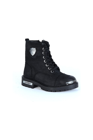 Hammer Jack 102 17600-f Siyah Nubuk Deri Erkek Çocuk Bot 001