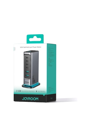 Joyroom JR-TCM02 65 W 6 İn 1 Masa Üstü Şarj Adaptörü ve Standı