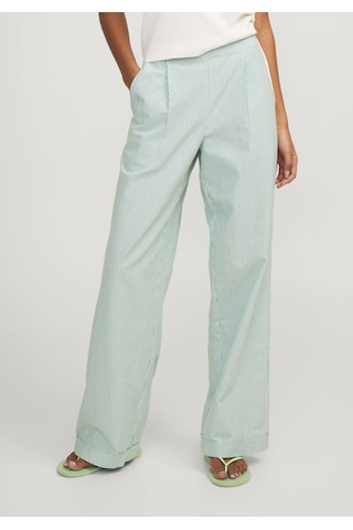 Jack & Jones  Kadin Çizgili Desenli Rahat Kesim Pantolon - Siva 12254570 Grayed Jade Kırmızı