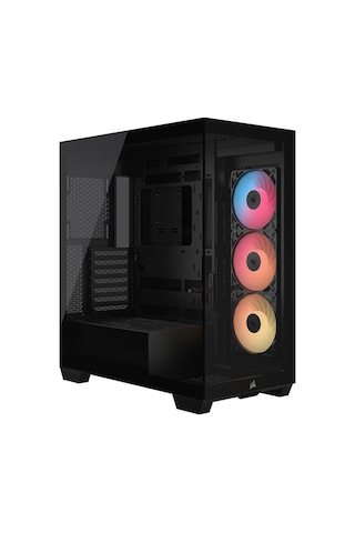 3500x Rs-r Siyah 3x120mm Argb Fan Temperli Cam Mid Tower E-atx Gaming Kasa Cc-9011322-ww