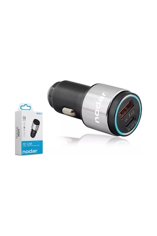 Nodar Nd1076 45w Metal Araç Şarj Cihazı Usb + Type-c Pd 3.0