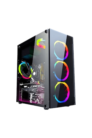 CacheX Arc Venüs i5-10400F 16 GB 500 GB M.2 NVME 4 GB GT730 23.8" Free Dos Masaüstü Bilgisayar