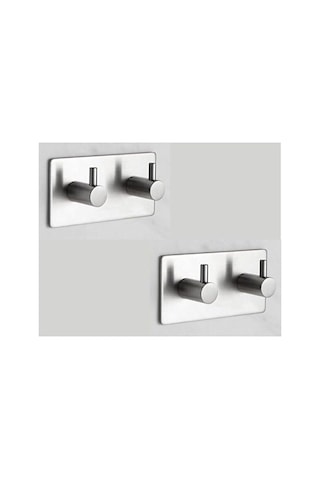 Paslanmaz Çelik Havlu/bornoz Askısı / 2 Adet Ikili Askılık/banyo Mutfak Havlu Askısı Çok renkli