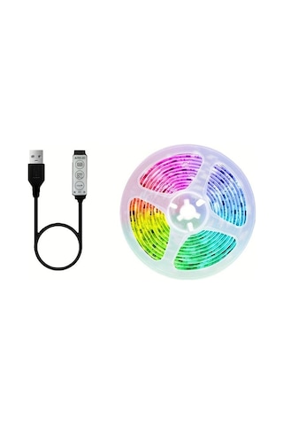 24 Tuşlu Led Şerit Işıklar, Rgb 5050 Lamba Uzaktan Kumandalı Usb 5 V Yatak Odası Dekorasyon Müzik Noel Oda Ev Dekor Için Işıklar 3key-4m