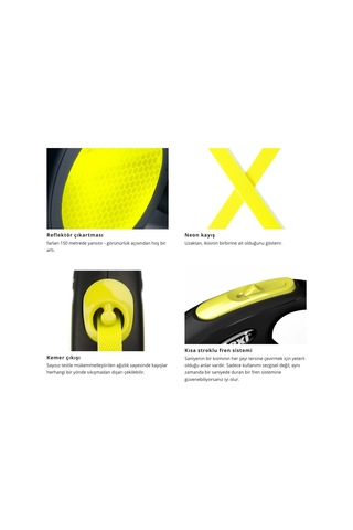 Flexi New Neon M 5m Şerit