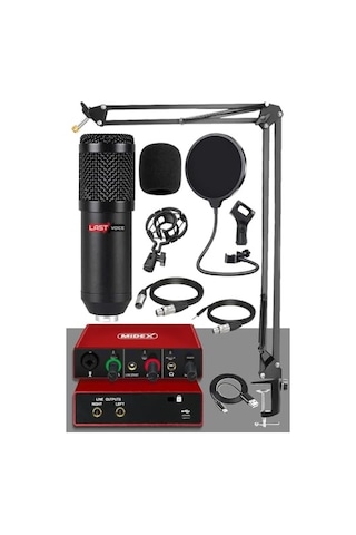 Karın Bölgesix Glx Paket-2 Bm800 And Mikrofon Ses Kartı + Stand Set