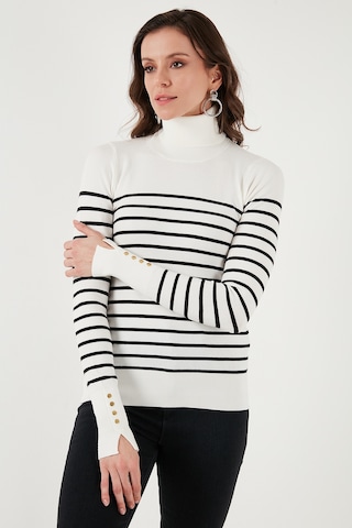 Fashion Friends Bayan Kazak 25k0024k1 Ekru Çizgili Ekru Çizgili