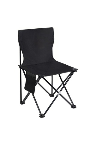 Açık Hava Katlanır Sandalye Kamp Çizim Sandalyesi Balıkçılık Taşınabilir Sandalye Ekstra Siyah : 102 102 172 Cm