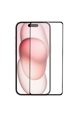 Apple iPhone 15 Uyumlu İle Tam Kaplayan Temperli Ekran Koruyucu Cam