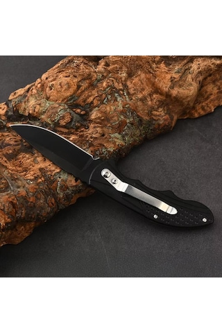 Katlanır Cep Kamp Çakısı - Kemer Klipsli - Sdr-079 - Mavi Diğer
