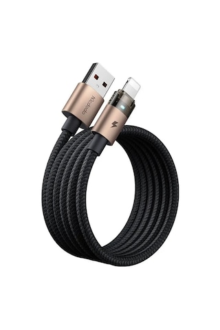 Mcdodo Ca-6911 3a Işıklı Usb Apple Uyumlu iPhone Şarj Data Kablosu 1.2m Siyah
