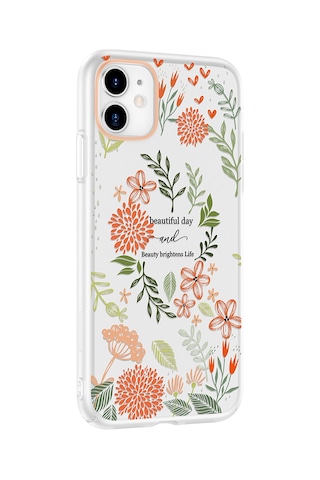 Apple Uyumlu iPhone 11 Kılıf Kamera Korumalı Desenli Zore Klip Kapak - Beautiful -