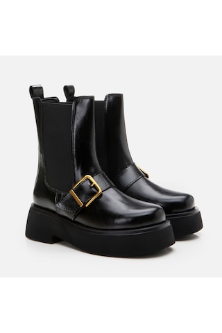 Hotiç Siyah Kadın Düz Bot 01boh298890a100 Siyah-black Siyah