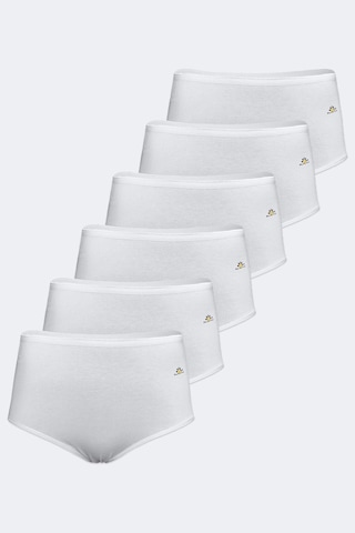 Papatya Kadın 6 Lı Paket Beyaz Modal Yüksek Bel Slip Külot 6gg1851 Beyaz