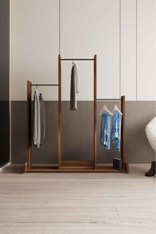 Decormet Salvitor 3lü Elbise Askısı Ceviz Çok Renkli