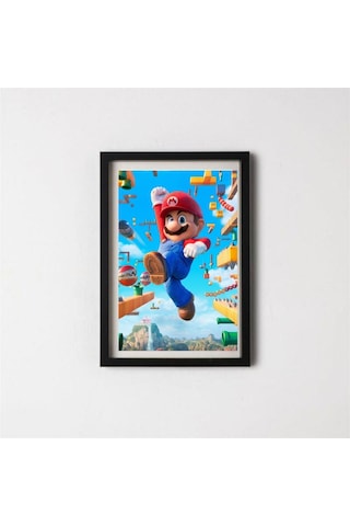 Süper Mario Tasarımlı Çocuk Odası İçin Çerçeve 20 X 30 Cm