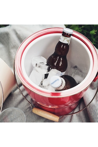 Suntek Metal Çift Duvar Katmanlı Buz Şampanya Kovası, Çok Renkli