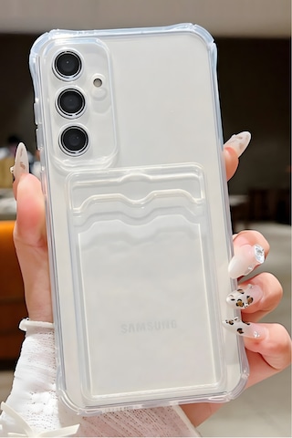Galaxy Uyumlu A16 Kılıf Kamera Koruma Ve Köşe Korumalıarkasıkartlıklıcüzdanlıdarbeemicikapak