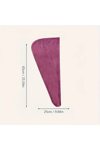 Hızlı Kuruyan Mikrofiber Saç Havlusu Mor