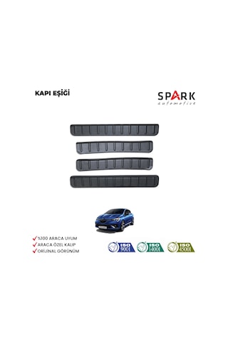 Renault Clio 5 2020- Yılı Ve Sonrası Uyumlu Kapı Eşiği 4 Parça