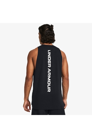 Under Armour Baseline Cotton Erkek Siyah Atlet Düz 1361901 Siyah