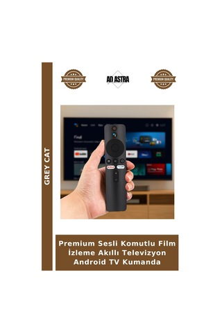 Premium Sesli Komutlu Film İzleme Akıllı Televizyon Android Tv Kumanda