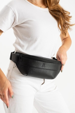 Kadın Bel Çantası Freebag Suni Deri Göğüs Çantası Fonksiyonel Kullanım 25 12 Cm Siyah