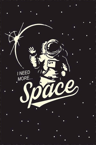Siyah Kaymaz Taban Uzay Tema Astronotlu Çocuk Halısı Ar1158n11
