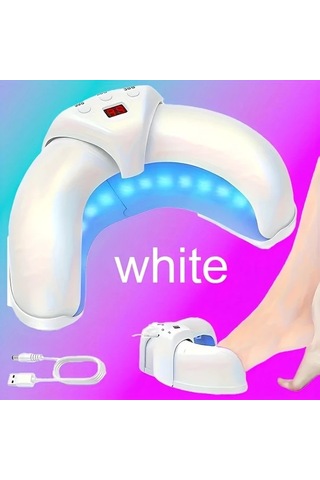 Willowhaven Beyaz Usb Manikür Lambası Dijital Ekran 3 Ayarlı Ergonomik Tasarım Zamanlayıcı Pilsiz Kokusuz El Ayak Bakımı Hediye