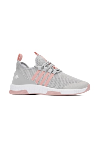 Günlük Unisex Sneaker Nefes Alabilen Triko Bağcıklı Hafif Yürüyüş Esnek Spor Ayakkabı 249 053 Buz- Pembe