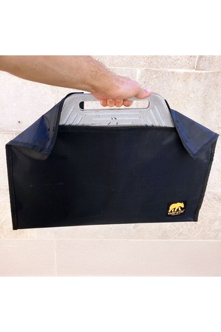 Kamp Ayısı Campytri Grill Max : Katlanabilir Izgara Mangal - 2mm Galvaniz Çelik, Taşıma Çantalı Özel Tasarım Gri