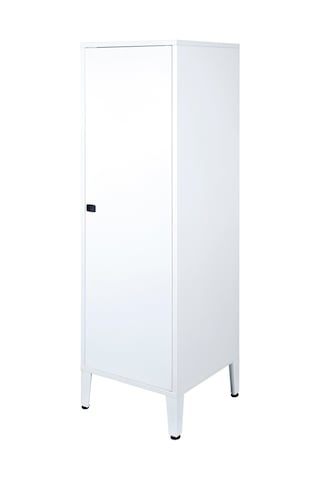Lande Ziglat Serisi Kilitli Metal Home Office Dolabı Metal Kapaklı Beyaz Ral 9003 450x1390x450 Mm Gri-beyaz