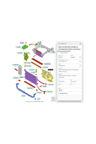 Radyatör Yedek Su Deposu Focus 15 C-max Kuga 11 Kale348750 - 8v618k218ae