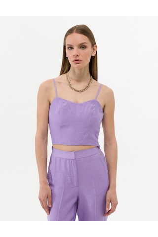 Pierre Cardin Kadın Eflatun Kısa Kollu Bluz 50269351-vr149 Eflatun