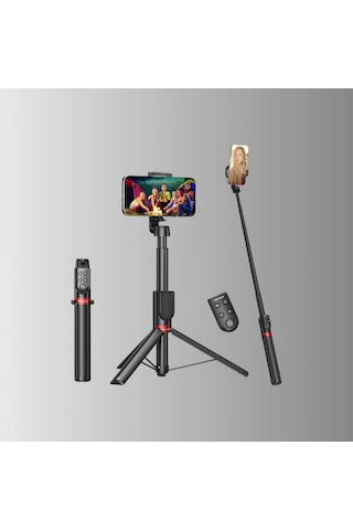 Uzatılabilir Tripodlu Selfie Çubuğu Ayarlanabilir Telefon Tutucu Ve Uzaktan Kumanda