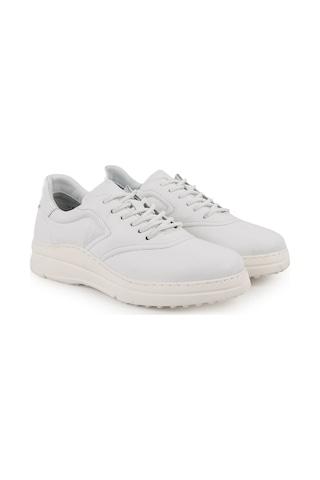 Libero Lz4506 Dikiş Detaylı Antik Görünümlü Kalın Hafif Eva Taban Kadın Sneaker Beyaz