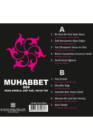 Arif Sağ Yavuz Top Musa Eroğlu & Muhabbet 4 Plak