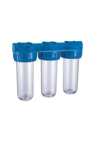 Bina Girişi Su Arıtma 3 'lü Daire Girişi 10" Boş Kabı