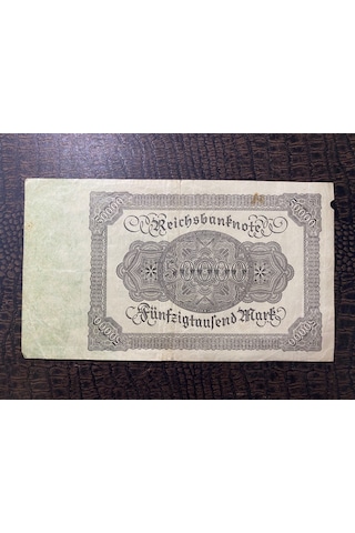 Almanya İmparatorluğu 50000 Mark Reichsbanknote Deutsches Reich 1908 Temiz - T Fine F