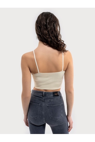 LOFT Crop Kadın Atlet Lf2034949 Q1.v1 Ekru