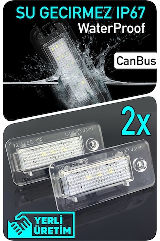 Audı A4 B6 B7 8e 8h 2000-2008 Canbus Led Plaka Aydınlatma Ledi Lambası