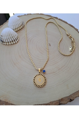 Dali Shop Ata Lira Çelik Burgu Zincir Kolye Altın