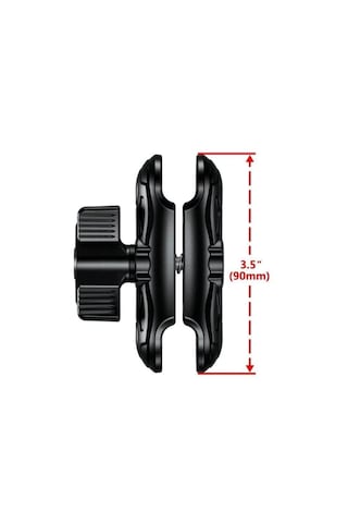 Çift Mandallı Aksiyon Kamera Bağlantı Aparatı Mafsal 9 Cm Siyah