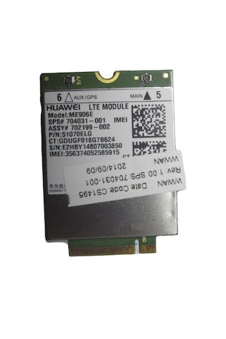 Huaweı Model:Me906E Sps:704031-001 Wl67