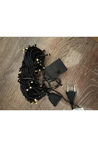 10m 100 Led Damla Uçlu Gün Işığı Siyah Kablo Mz-17-3 Çok Renkli