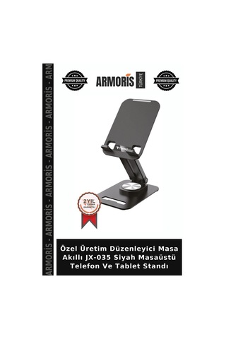 Özel Üretim Düzenleyici Masa Akıllı Jx-035 Siyah Masaüstü Telefon Ve Tablet Standı