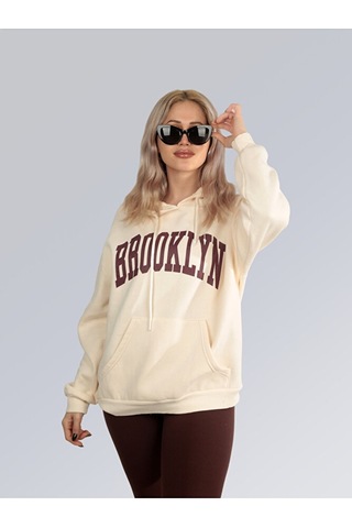 Metropol Stili Kapüşonlu Sweatshirt 001