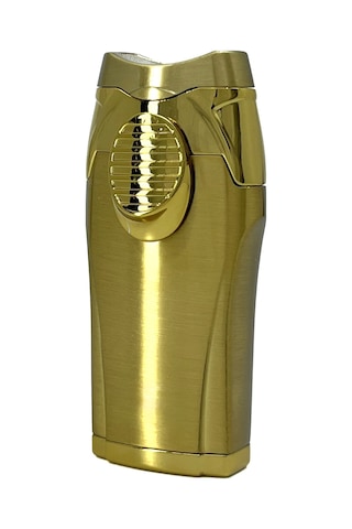 Parmida Gold 3 Ü 1 Arada Lüks Puro Çakmağı Entegre Punch Delici Sarı